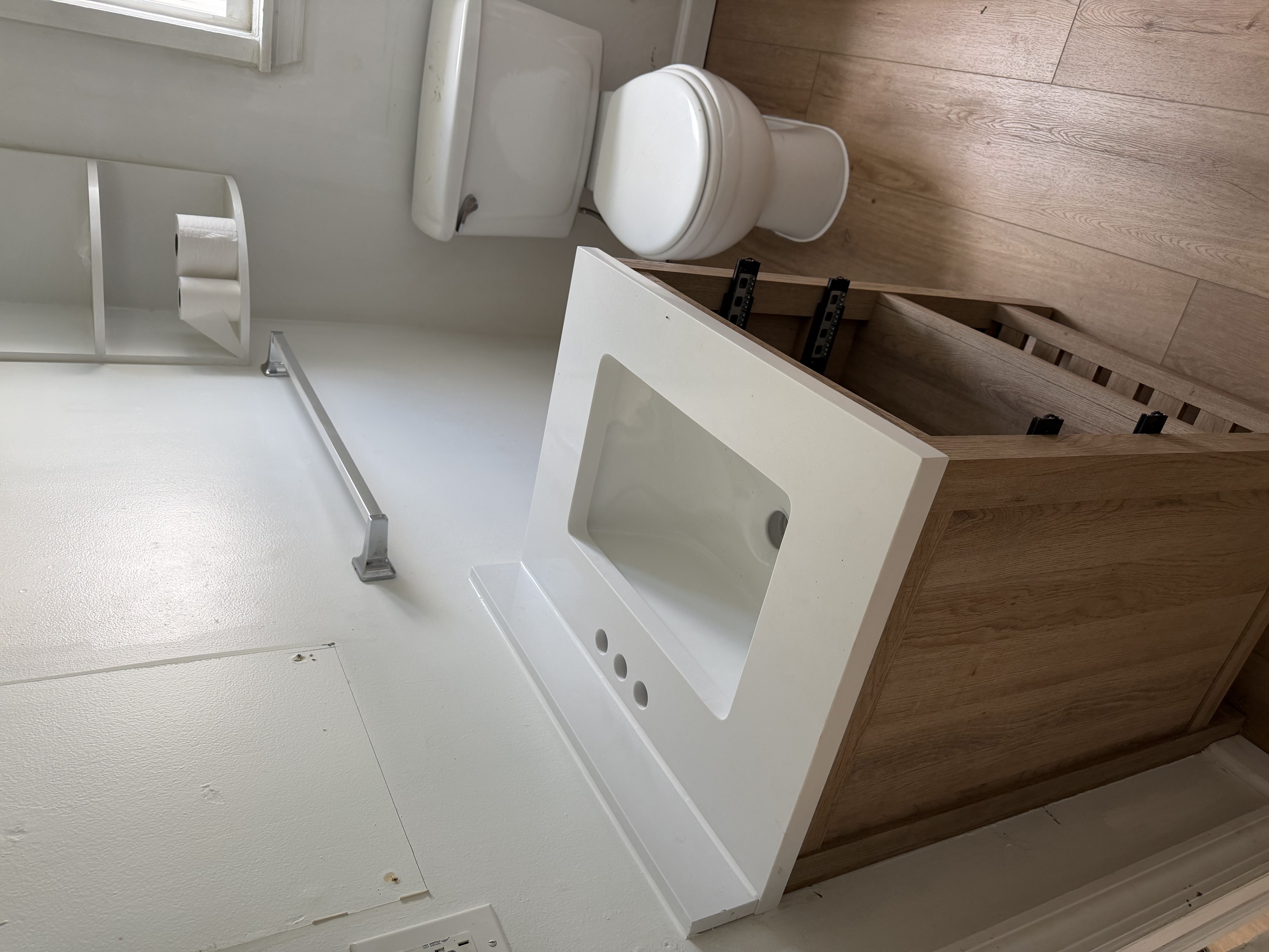 Bathroom vanity installation in Monmouth County NJ