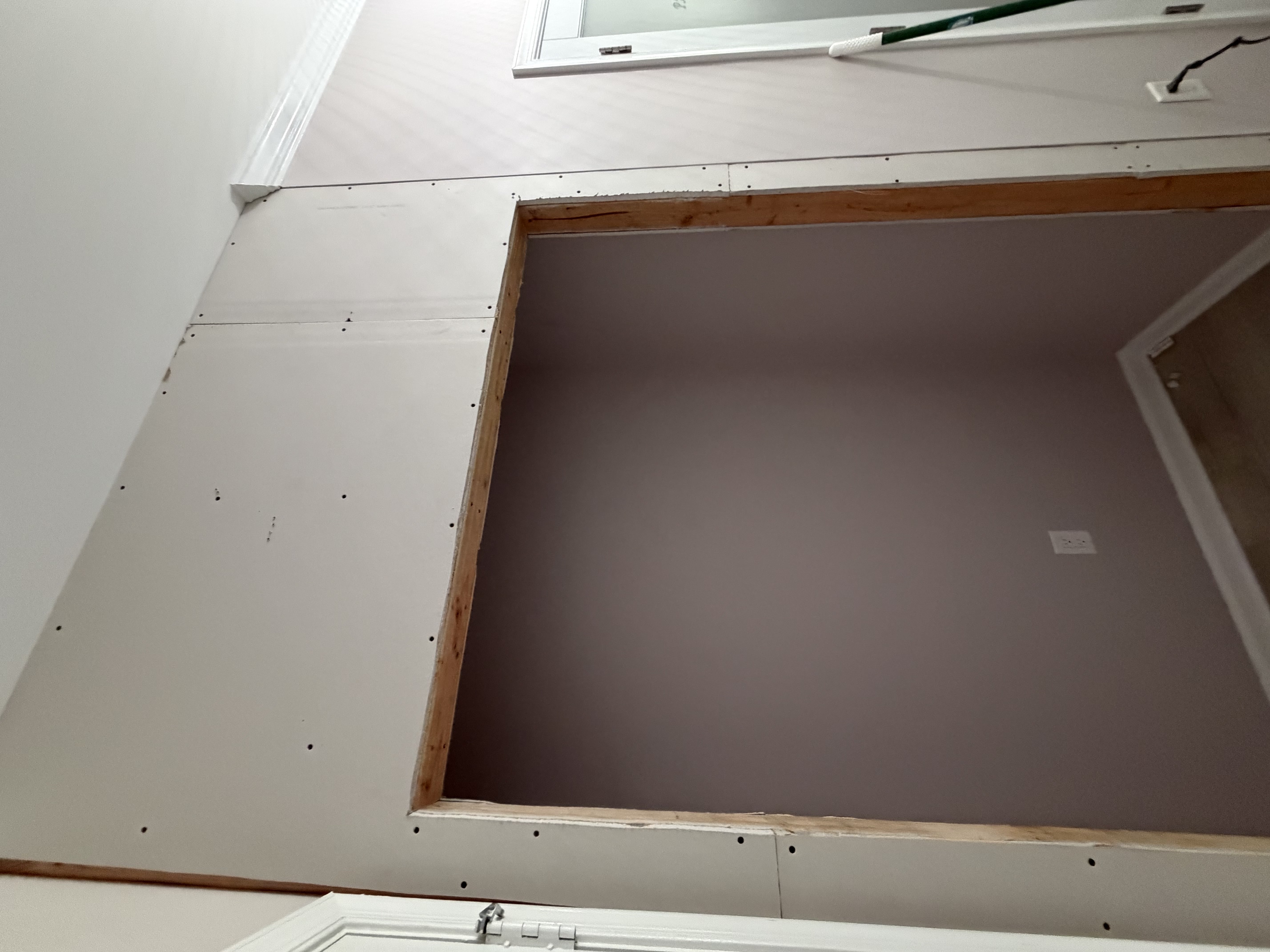 Drywall installation progress in Monmouth County NJ