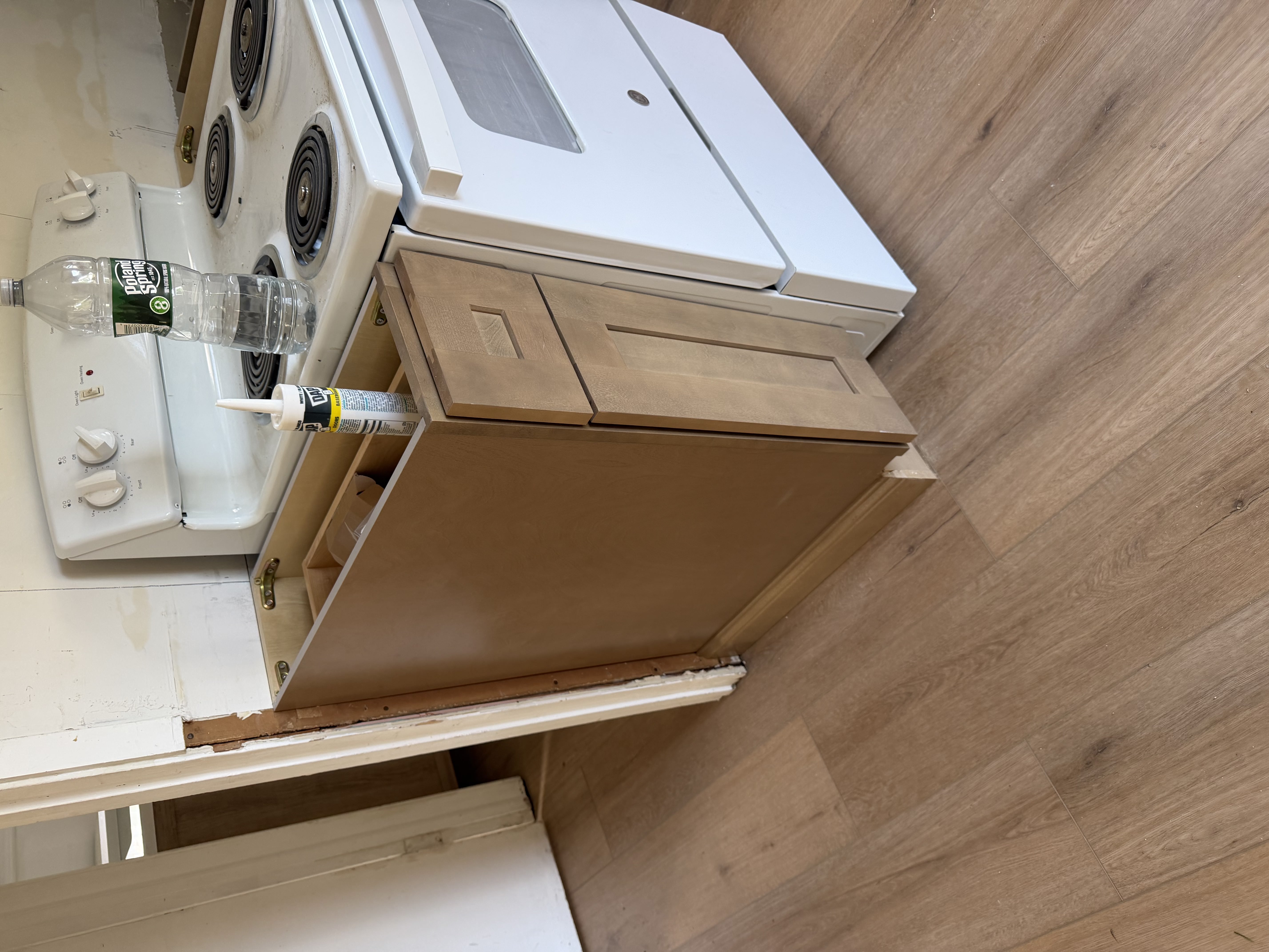 Kitchen base cabinet installation in Monmouth County NJ