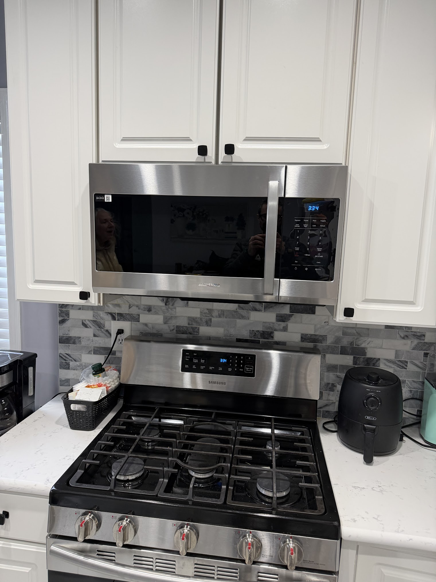 Over-the-range microwave installation in kitchen Monmouth County NJ